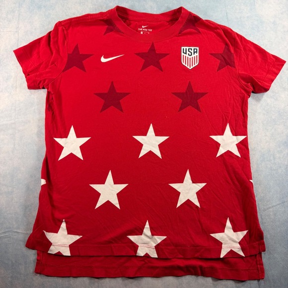 Nike Other - f Mens Small Red‎ Excellent Star Pattern USWNT USMNT Tee